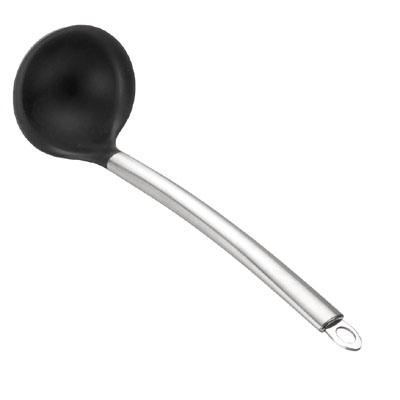 SILICONE LADLE WITH INOX HANDLE