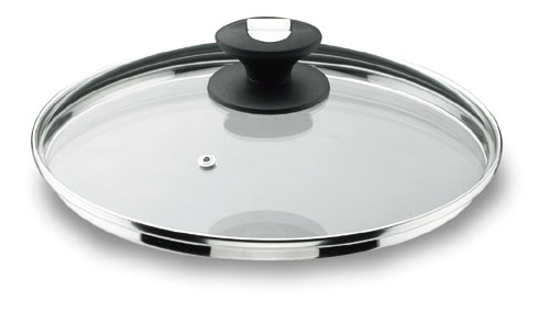 GLASS LID WITH STEAM HOLE
